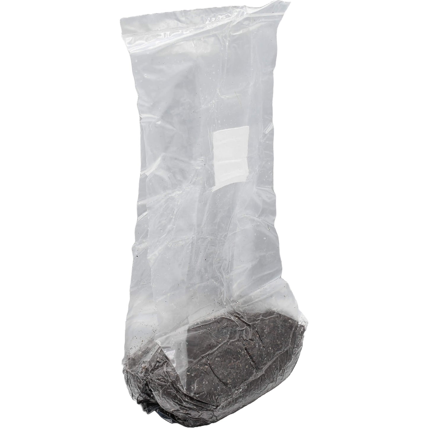 1 pound grow bag of manure based mushroom substrate standing facing right