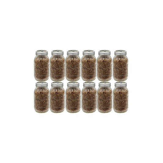 12 quart jars of rye berry mushroom substrate